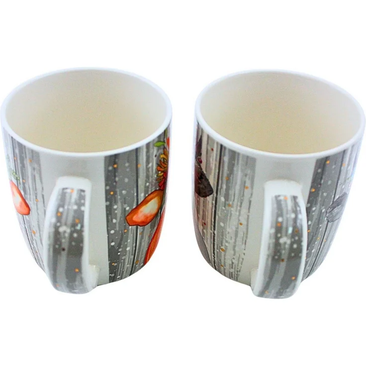 Dekohelden24 Tasse 2er Set Kaffeebecher Kaffeetasse aus Porzellan Motiv: Kuh, Porzellan, - Größe H/Ø: 12 x 9 cm, Fassungsvermögen 300ml – Bild 4