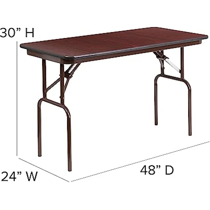 Flash Furniture Frankie Klapptisch aus Mahagoni, Melamin, Laminat, 122 cm – Bild 3