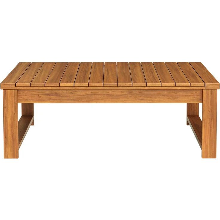 STEELSØN 'Mizaru' Gartentisch 90x75x35 cm, Loungetisch aus massivem Akazienholz, Balkontisch, Terrassentisch, Outdoor Tisch – Bild 2