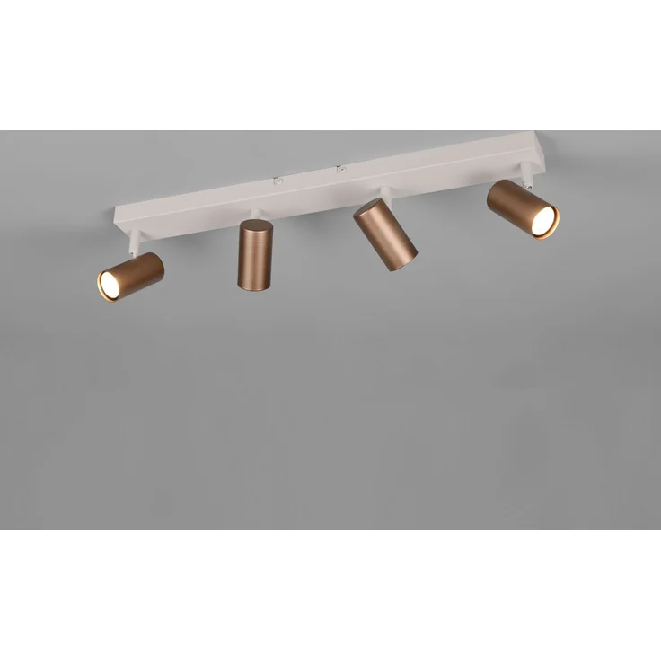 Deckenstrahler TARYN Coffee / Grau 4-flammig, Breite 56cm – Bild 3