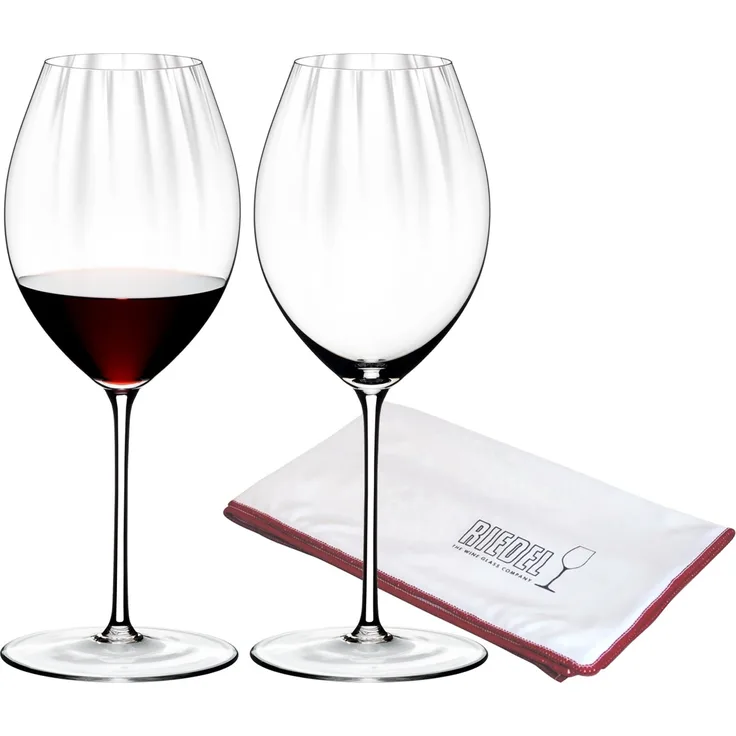 Riedel PERFORMANCE Syrah Shiraz Glas 2er Set + Poliertuch