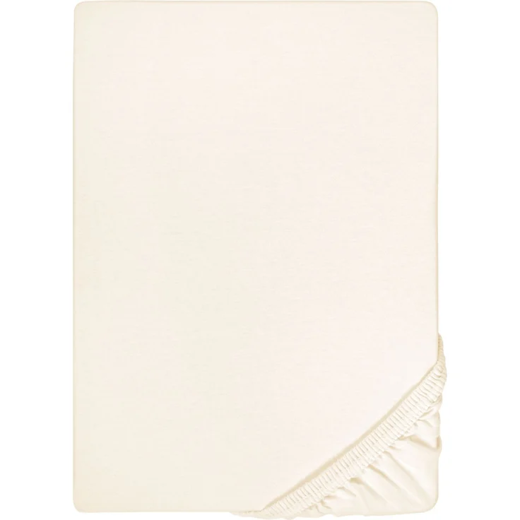 biberna Jersey-Elastic-Spannbetttuch 0077866, natur, 1x 120x200 cm - 130x220 cm – Bild 5