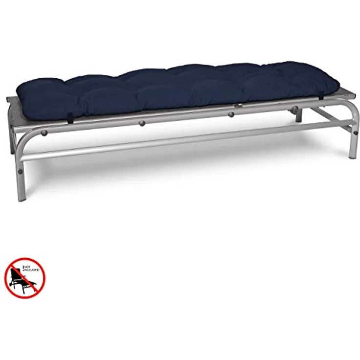 Beautissu Rollliegen Auflage Flair RL Dunkelblau, 190 x 60 x 8 cm – Bild 7