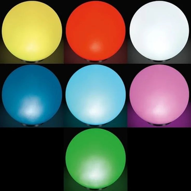 esotec LED Gartenleuchte Solarkugel, multicolor 7 Farben, D=50cm Außenleuchte winterfest 102612, LED fest integriert – Bild 4