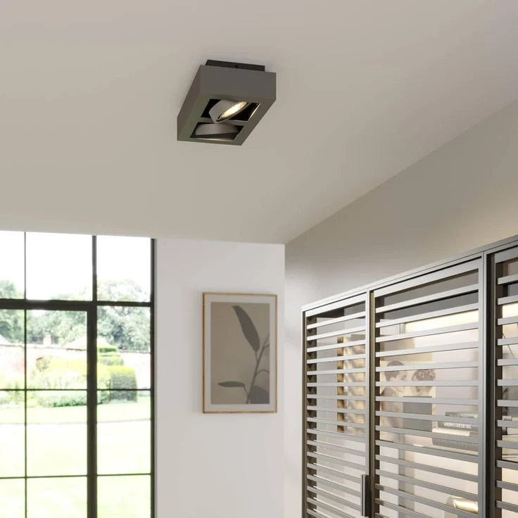 Arcchio Deckenleuchten Ronka, Metall, Schwarz IP20, 2 x 20 W ES111 LED – Bild 2