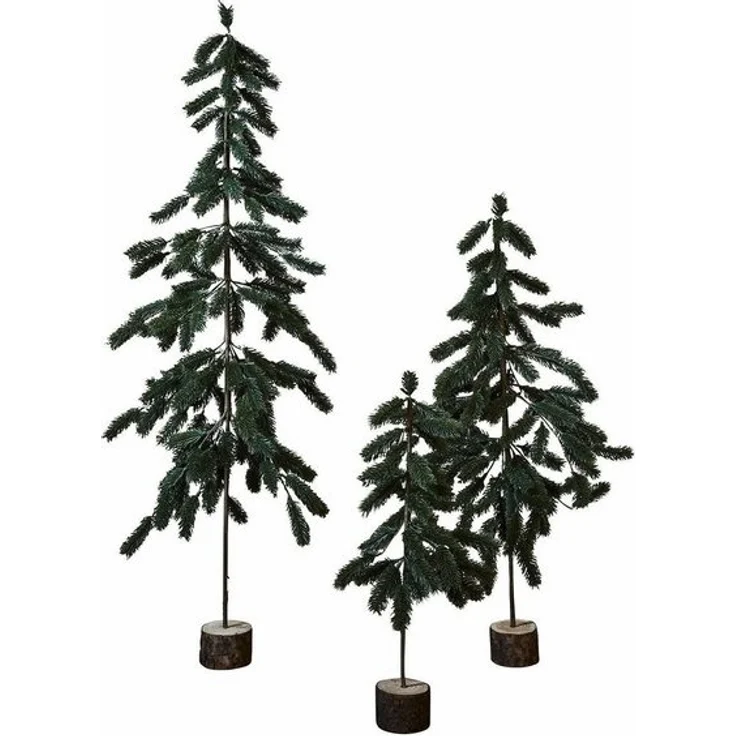 Mirabeau Künstlicher Weihnachtsbaum Weihnachtsbaum 3er Set Lorin grün – Bild 3