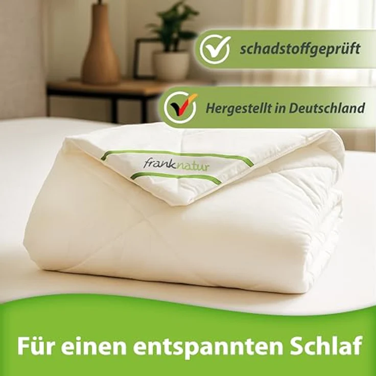 franknatur Naturfaserbettdecke Ganzjahresdecke Lyocell, Füllung: 100% Lyocell, Bezug: 100% Lyocell, temperaturausgleichende Mono-Ganzjahresdecke – Bild 5