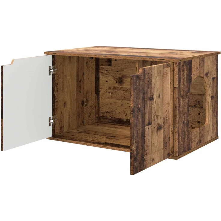 vidaXL Katzenhaus Altholz 85 x 55 x 50,5 cm Holzwerkstoff 8000723 – Bild 5