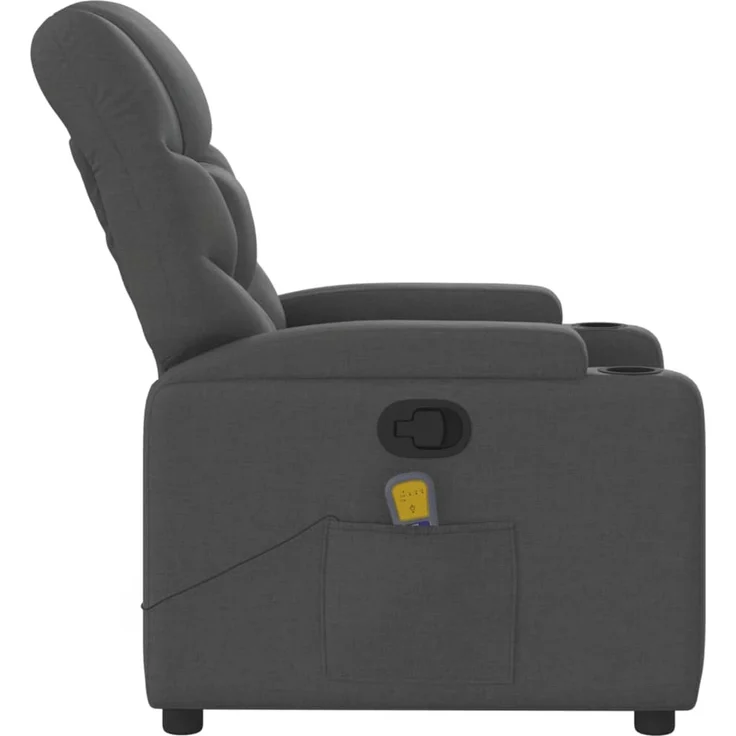 vidaXL Massage-Relaxsessel, Stoff, Dunkelgrau 3206033 – Bild 7