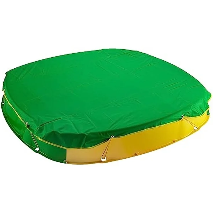 Sandkastenabdeckung Abdeckplane Abdeckhaube Wetterschutzhülle 150x150 cm grün – Bild 5