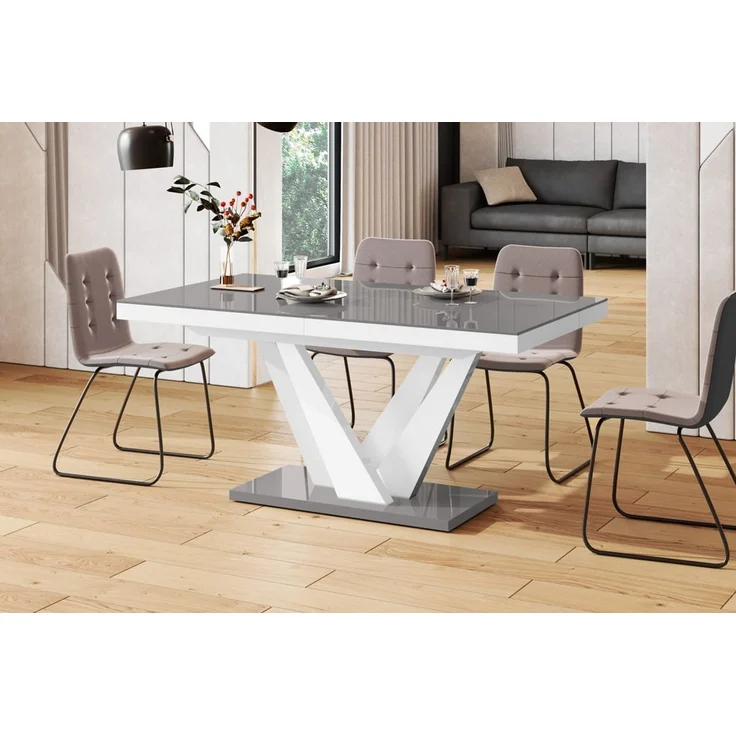 Sofa Dreams - Esstisch Vegas – Modern & Funktional - Grau-Weiß – Bild 3