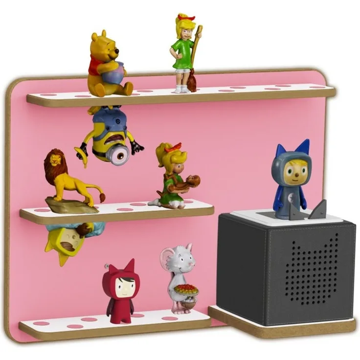 Holzura Kinderregal Regal für Toniebox, Aufbewahrung für Toniefiguren