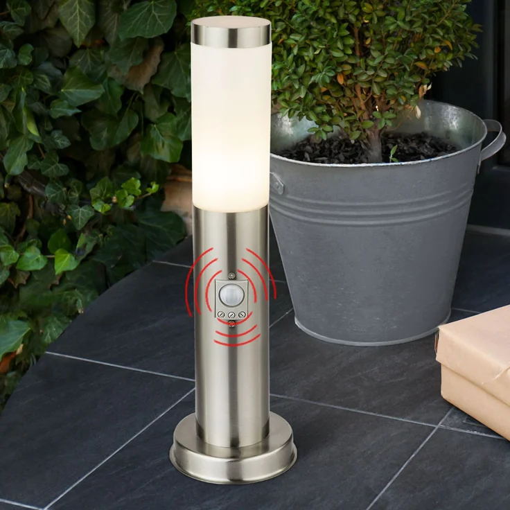 3er Set LED Edelstahl Stehleuchten für den Außenbereich – Bild 6