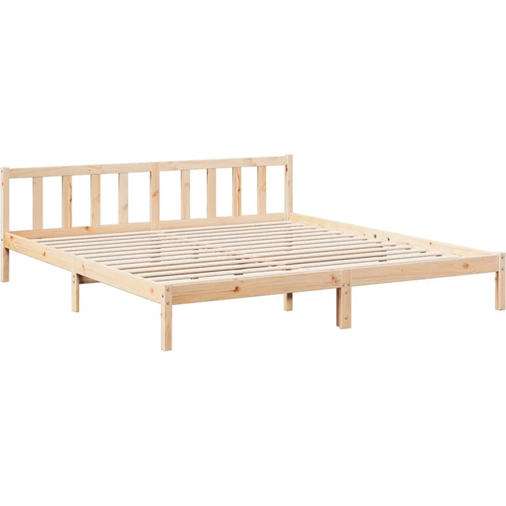 vidaXL Extra langes Massivholzbett ohne Matratze 200x220 Kiefernholz 852454 – Bild 3