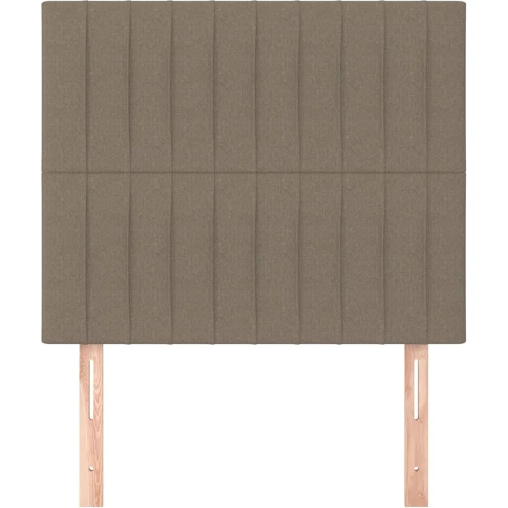 vidaXL Kopfteile 2 Stk. Taupe 80 x 5 x 78/88 cm Stoff 3116548 – Bild 3