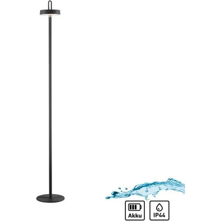 JUST LIGHT Stehlampe AMAG, Dimmfunktion, LED fest integriert, Warmweiß, Akkuleuchte – Bild 4