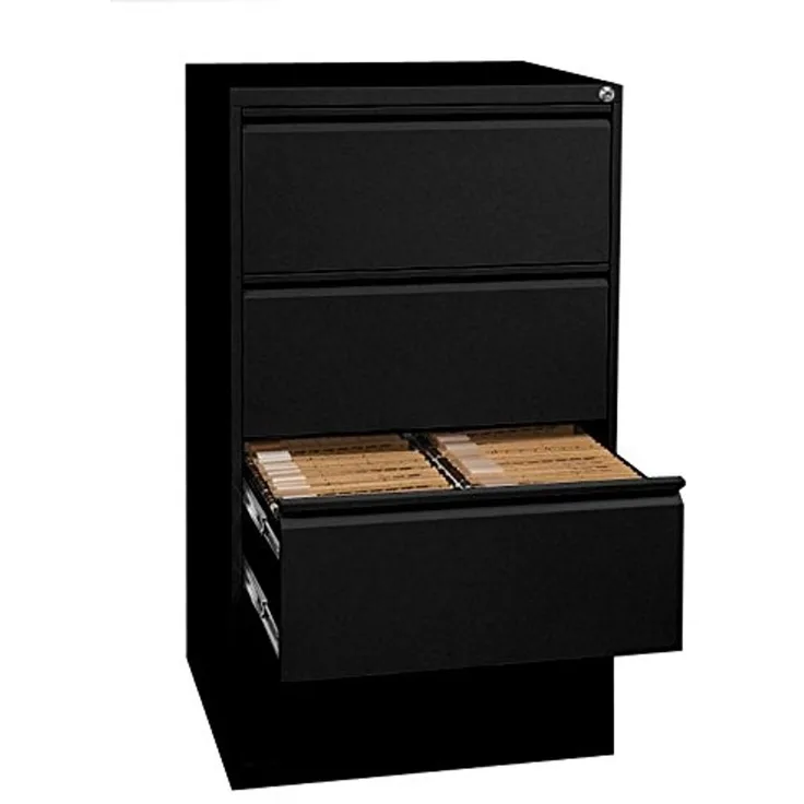 Stahl Büro Hängeregistratur Schrank Bürocontainer 132 x 76 x 62 cm mit 4 Schüben doppelbahnig Schwarz 561429