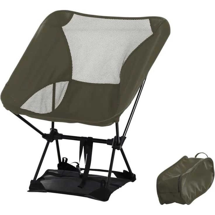 Siena Garden Campingstuhl Wanderlust grün Ultra-leicht Aluminiumgestell - Klappsessel Klappstuhl Angelstuhl mit Tasche – Bild 1