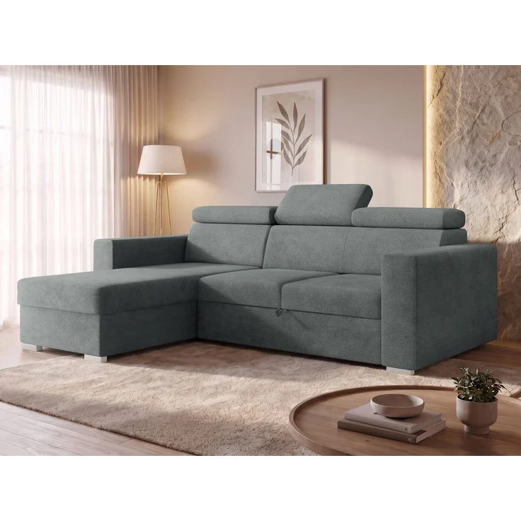 Mirjan24 Ecksofa Porabi 2rLC (Farbe: Lumo 75), 87 x 170 x 235 cm – Bild 1