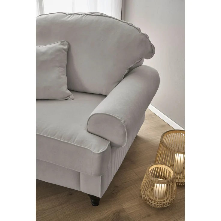 Sessel Adelina in grau 110 cm – Bild 3