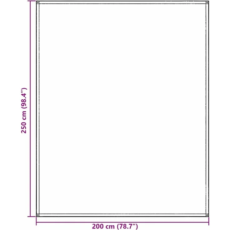 vidaXL Zeltteppich Blau und Grau 200x250 cm Polyethylen 42000168 – Bild 9