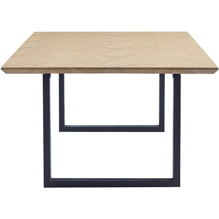 HOME DELUXE Essgruppe Eckig AVENCIA inkl. U-Fuß - 240 x 120 cm Fishbone Oak 6 Stühle – Bild 7