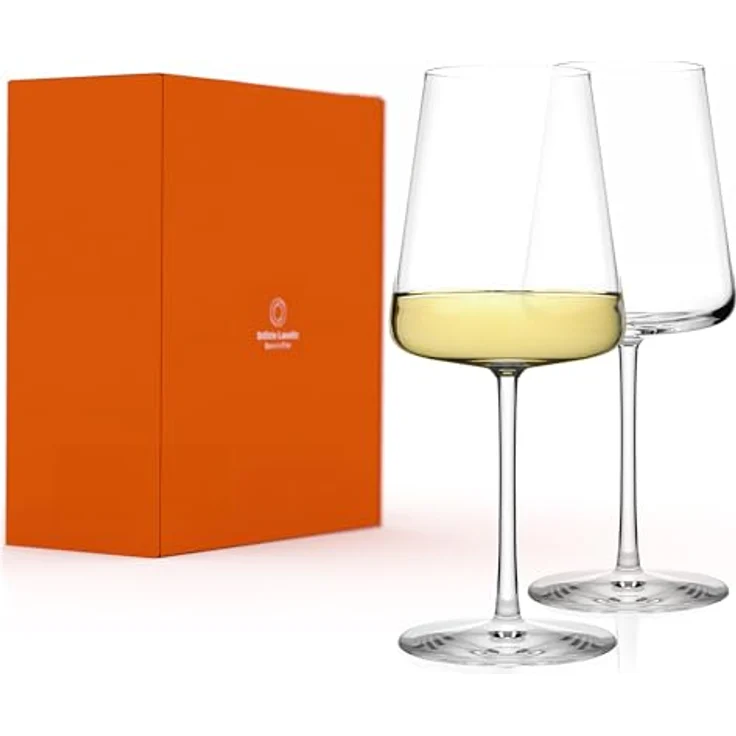 Stölzle Lausitz Weißweingläser Power 2er-Set 400 ml – Moderne Weingläser für maximale Aromaentfaltung von Weißwein – Edler Weißweinkelch aus Kristallglas – Spülmaschinen- & Stoßfest, Made in Germany – Bild 1