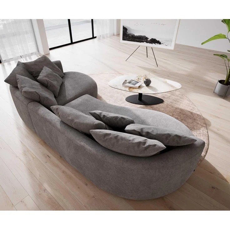 Sofa Edina 330x170 cm Mikrofaser Grau – Bild 8