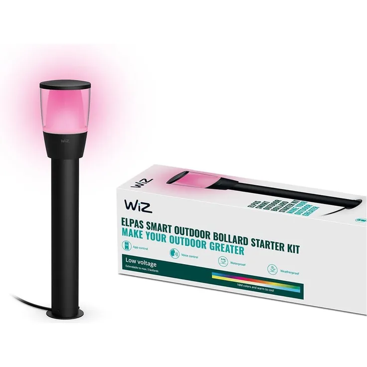 WiZ Elpas Sockel Start B Tunable White&Color 300lm Schwarz/