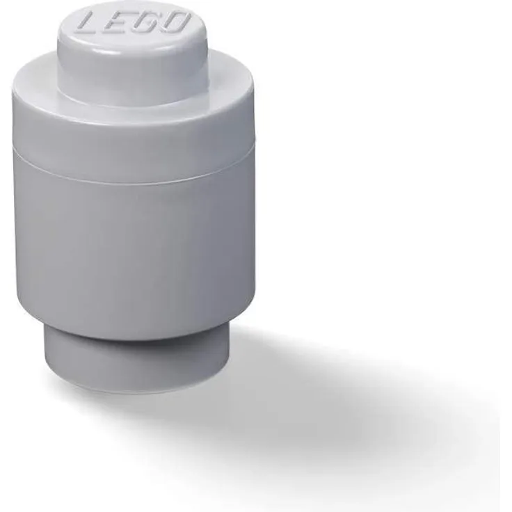 Room Copenhagen 'LEGO Storage Brick 1' Aufbewahrungsbox grau rund