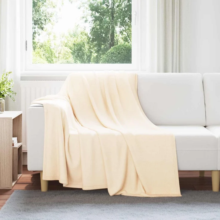 vidaXL Wohndecken 24 stk. Creme 200 x 150 cm 10,08 kg Fleece 42017114 – Bild 1