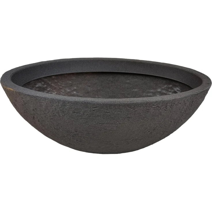 sesua Pflanzschale Pflanzschale oval grau Pflanztopf Steinoptik Kunststoff 60cm (1 St) – Bild 2
