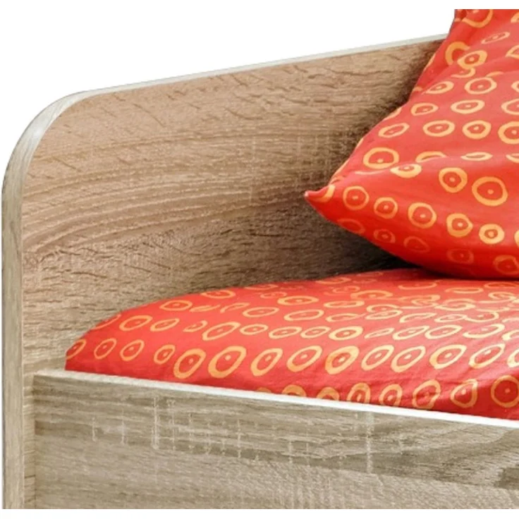 Bett Superior in weiß und Eiche 96 x 204 cm – Bild 4