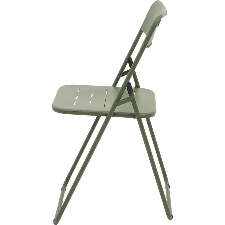 LVHOM Bistroset 3-tlg, Gartenmöbel-Set mit klappbaren Stühlen und Tisch, Balkonmöbel Set aus Stahl, wetterfeste Sitzgruppe, Grün – Bild 9