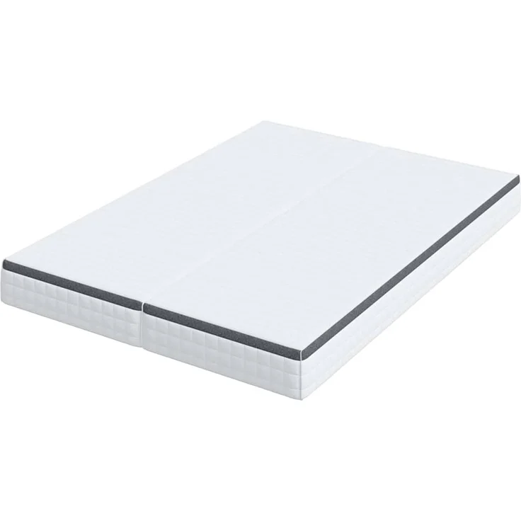 vidaXL Matratze 2 pcs Weiß und Grau 70 x 190 cm Bonell Feder 4106442 – Bild 4