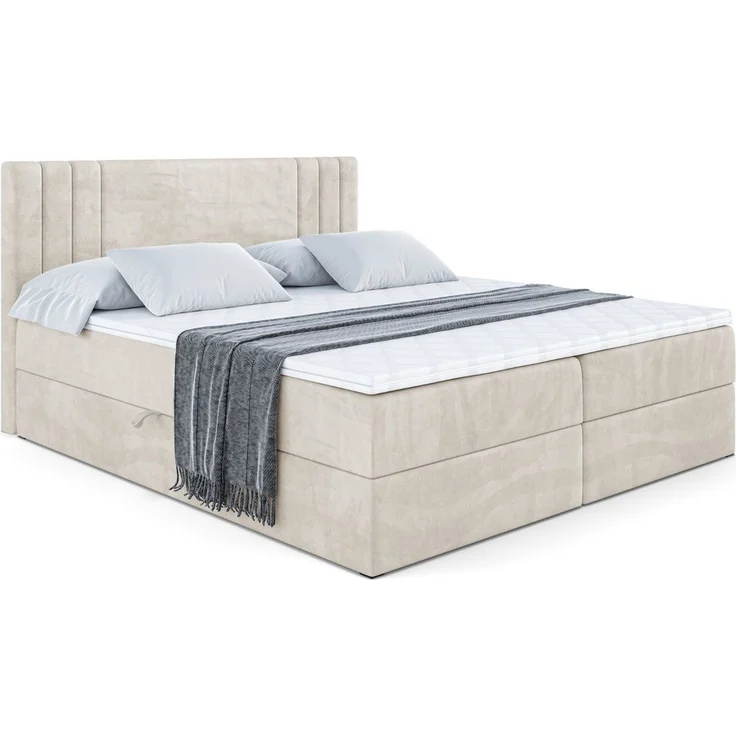 ALTDECOR Boxbett IDRIKO (Multipocket-Matratze H4, H3 Matratze Bonellfederung, Topper, Kopfteil) – Bild 2