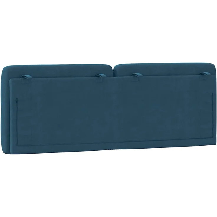 vidaXL Kopfteil-Kissen Blau 120 cm Samt – Bild 7