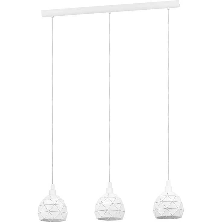 Eglo 97857 Pendelleuchte ROCCAFORTE weiß E14 3X40W L:75cm B:17cm H:110cm dimmbar
