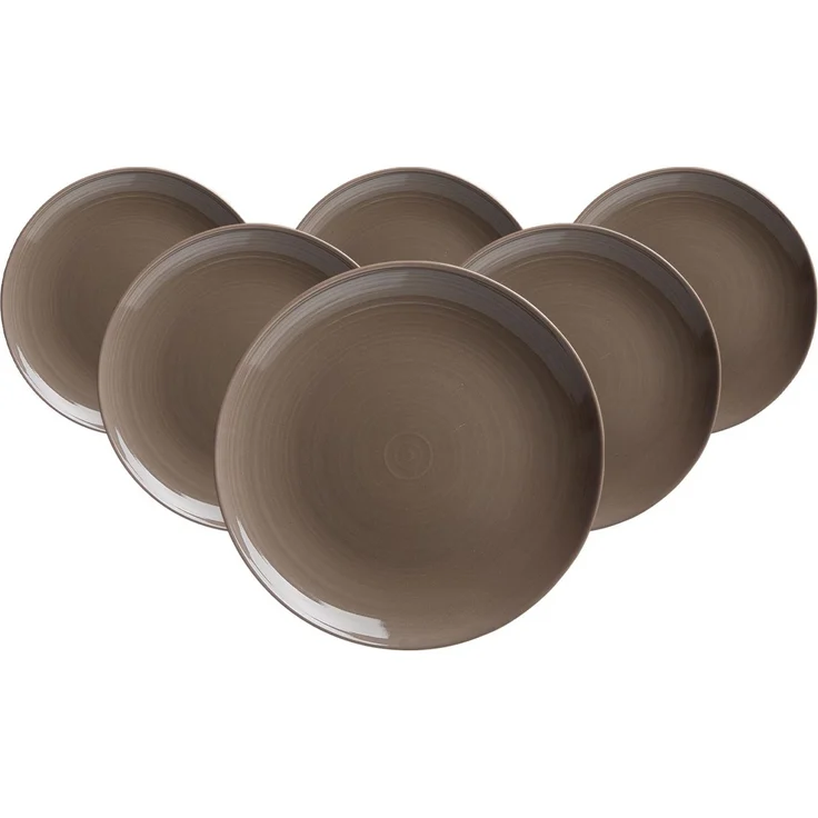 Ritzenhoff & Breker Suomi Dessertteller ø 20 cm braun 6er Set – Bild 1