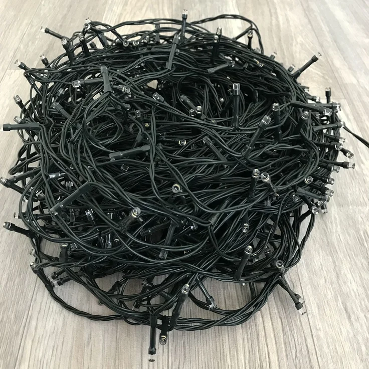 LED Lichterkette für Außen warmweiß Kabel grün 240 LED's – Bild 3