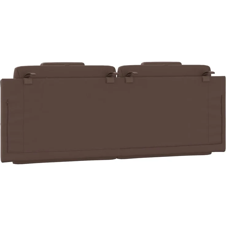 vidaXL Kopfteil-Kissen Braun 120 cm Kunstleder 374783 – Bild 7