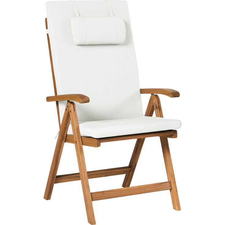 Beliani 'JAVA PREMIUIM' Bistro Set, Akazienholz cremeweiß – Bild 4