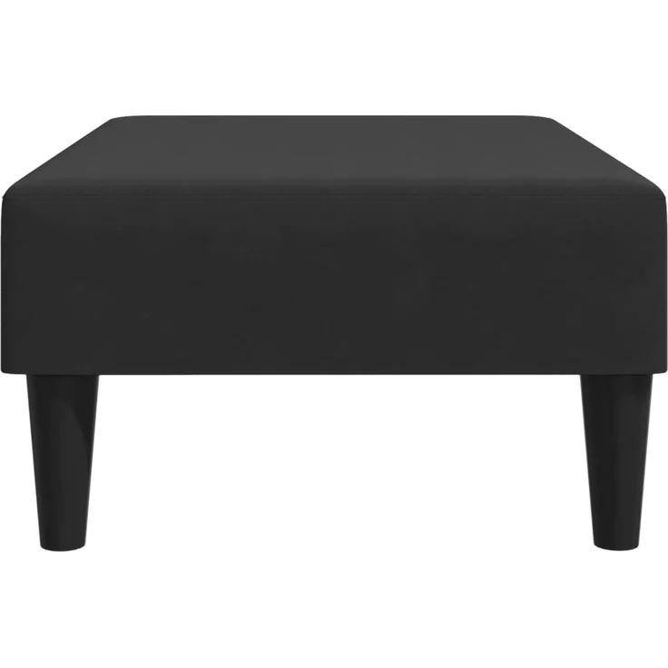 vidaXL Fußhocker Schwarz 77x55x31 cm Samt 379560 – Bild 5