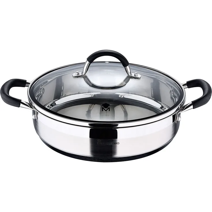Topf mit Deckel Masterpro Edelstahl AISI 304 (3,8 L) 28 x 7 cm