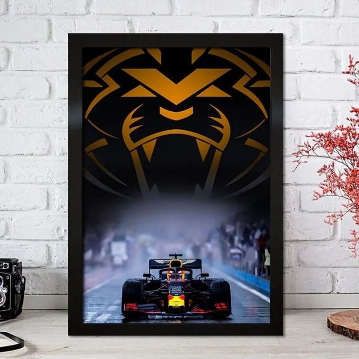Poster Formel 1 Max Verstappen Rennfahrer Helm Rennwagen Red Bull · Deko Print ohne Rahmen - G / 30x40 cm – Bild 9