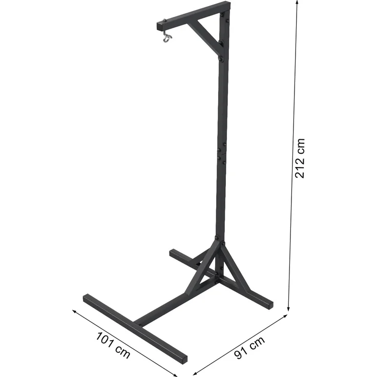 QLS Hängesessel GESTELL aus Stahl mit Haken 212 cm bis 100 kg, Stabil Outdoor pulverbeschichtet Luxus (ohne Hängesessel) – Bild 5