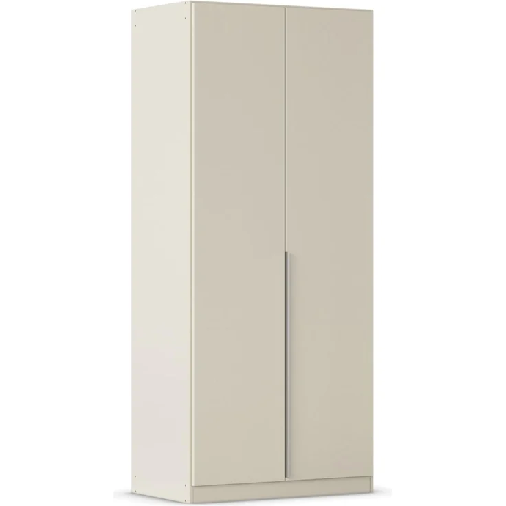 Rauch Möbel Alabama, Kleiderschrank für Schlafzimmer, Kinderzimmer, Wohnzimmer, Garderobe, Flur, 2-türig, mit Zubehör Basic, Farbe Beige, Breite 91 cm – Bild 1