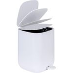 WENKO DAVOS Kosmetikeimer 6,5 Liter, Weiß, mit Absenkautomatik