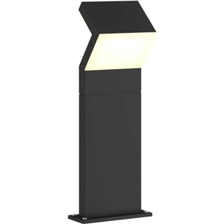 Arcchio Havin LED Außenleuchte, moderne 2-flammige Pollerleuchte in Schwarz aus Aluminium, IP65 staubdicht und wasserfest