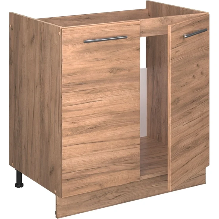Spülenunterschrank Fame-Line Goldkraft Eiche 80 cm ohne Arbeitsplatte Vicco – Bild 4